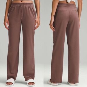 Lululemon‎ Luxtreme Straight Leg Trousers Womens Size Large Brown Pants LW5FWWS